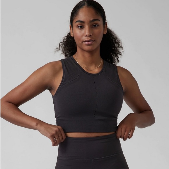 NWT Athleta Sutra Lace Crop Tank - Picture 2 of 9